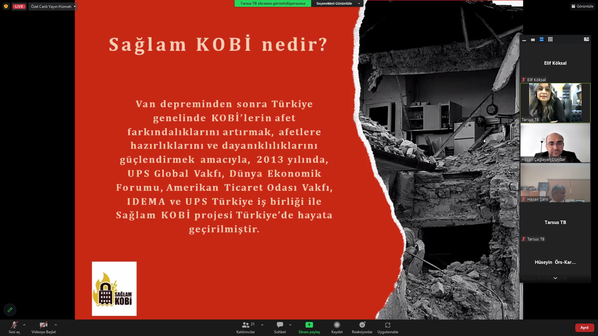 SAĞLAM KOBİ BİLGİLENDİRME TOPLANTISI
